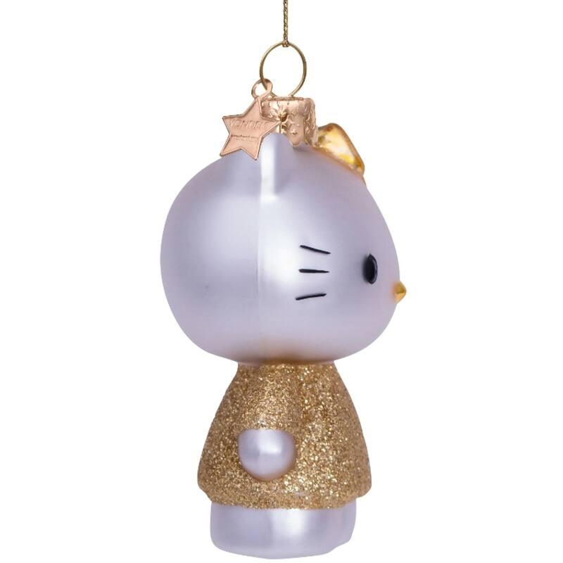 Kerstornament - Vondels Hello Kitty gold dress