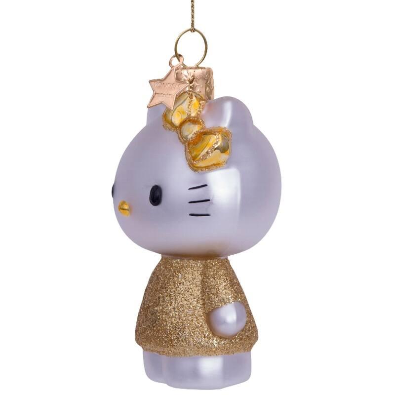 Kerstornament - Vondels Hello Kitty gold dress