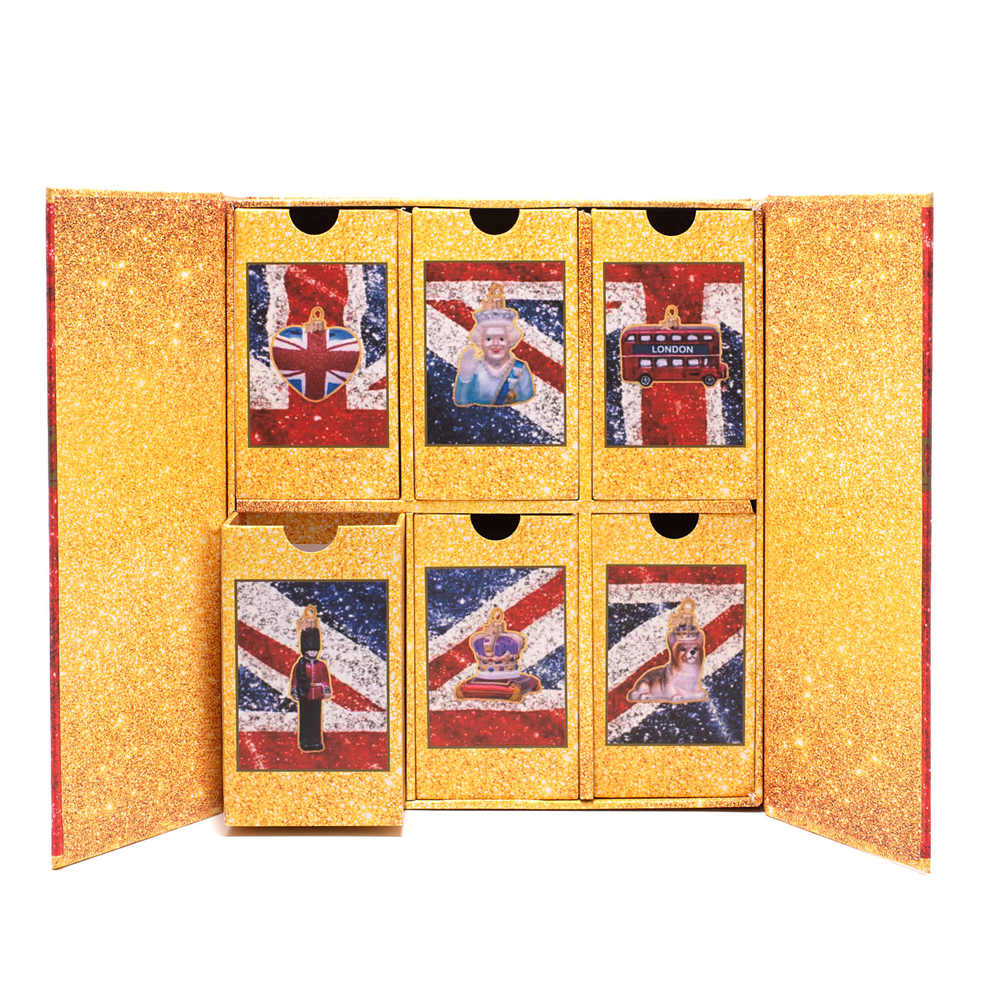 Kerstornament - Vondels British Icon Box / Set van 6 ornamenten