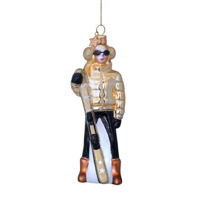 Kerstornament - Vondels Ski Lady - JungleHome