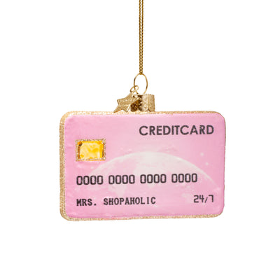 Kerstornament - Vondels Creditcard Pink