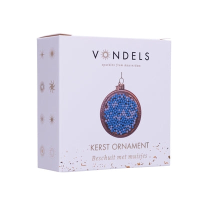 Kerstornament - Vondels Beschuit met muisjes blauw - JungleHome