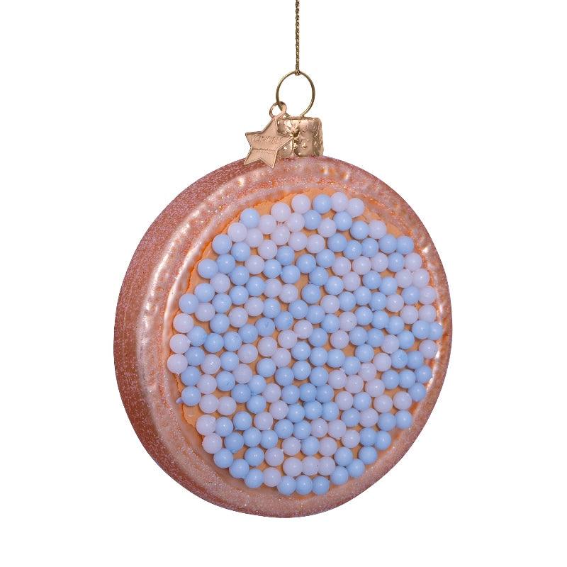 Kerstornament - Vondels Beschuit met muisjes blauw - JungleHome