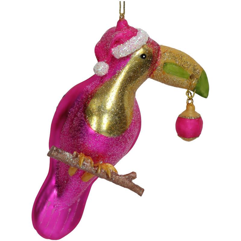 Kerst decoratie hanger - Roze Toekan - JungleHome