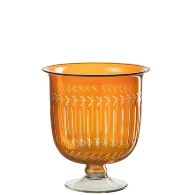 Vaas Romeinse hals - Glas Oranje